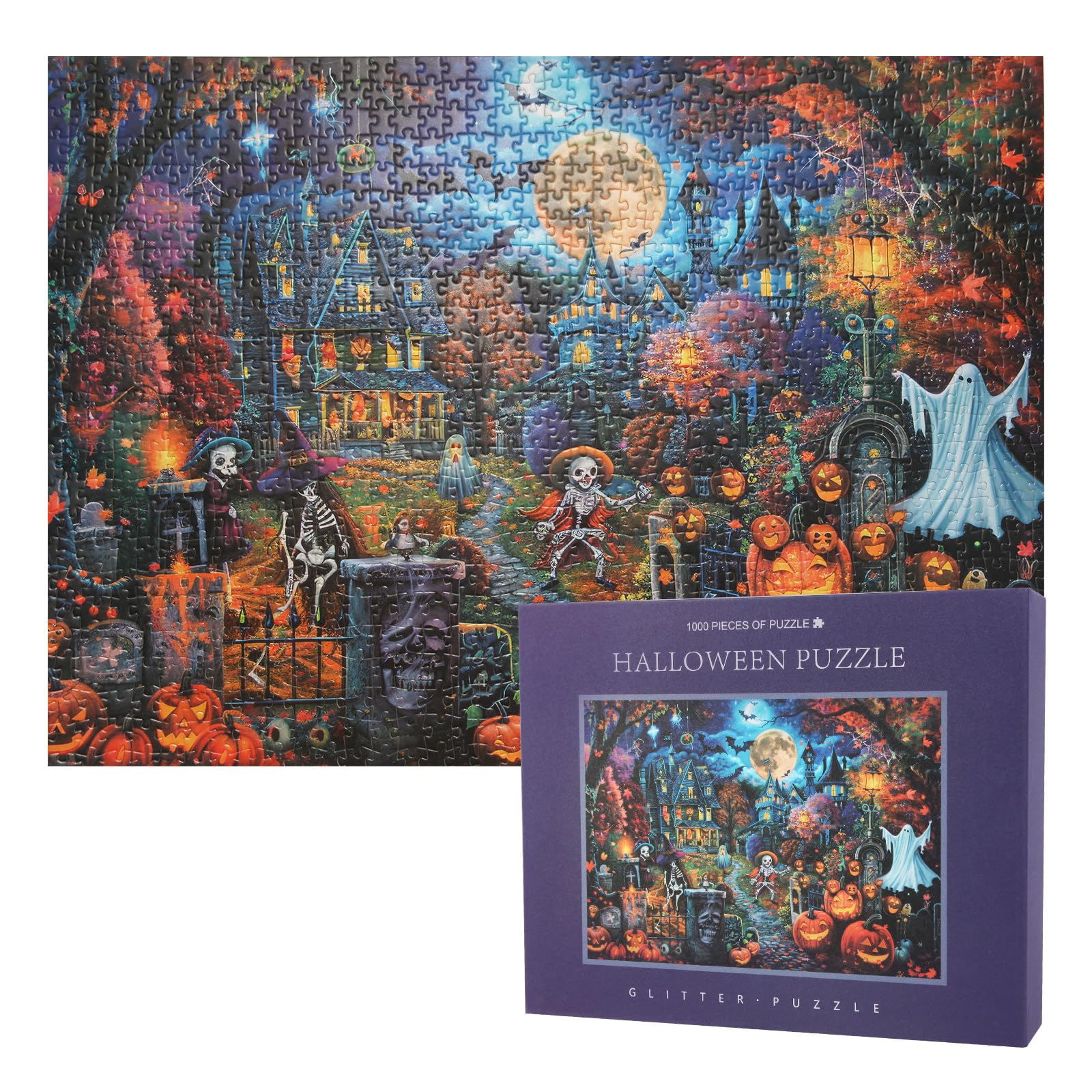Amazon | ハロウィンジグソーパズル 1000ピース ホラーパズル 大人用